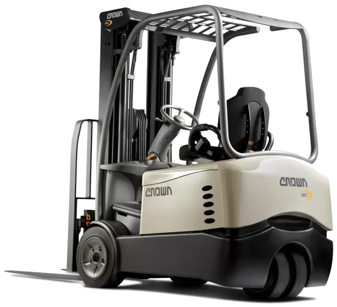 Used Crown electric warehouse forklift available in Delaware