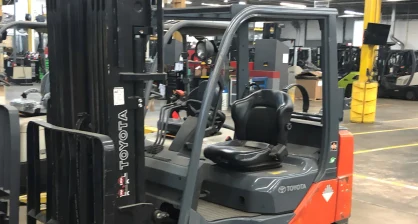Used Toyota 8FGCU25 LP cushion-tire forklift from our inventory